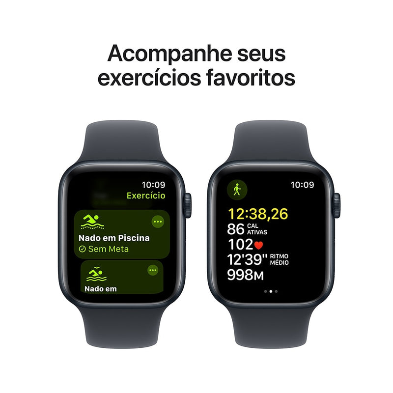 Apple Watch SE GPS • Caixa meia-noite de alumínio – 40 mm